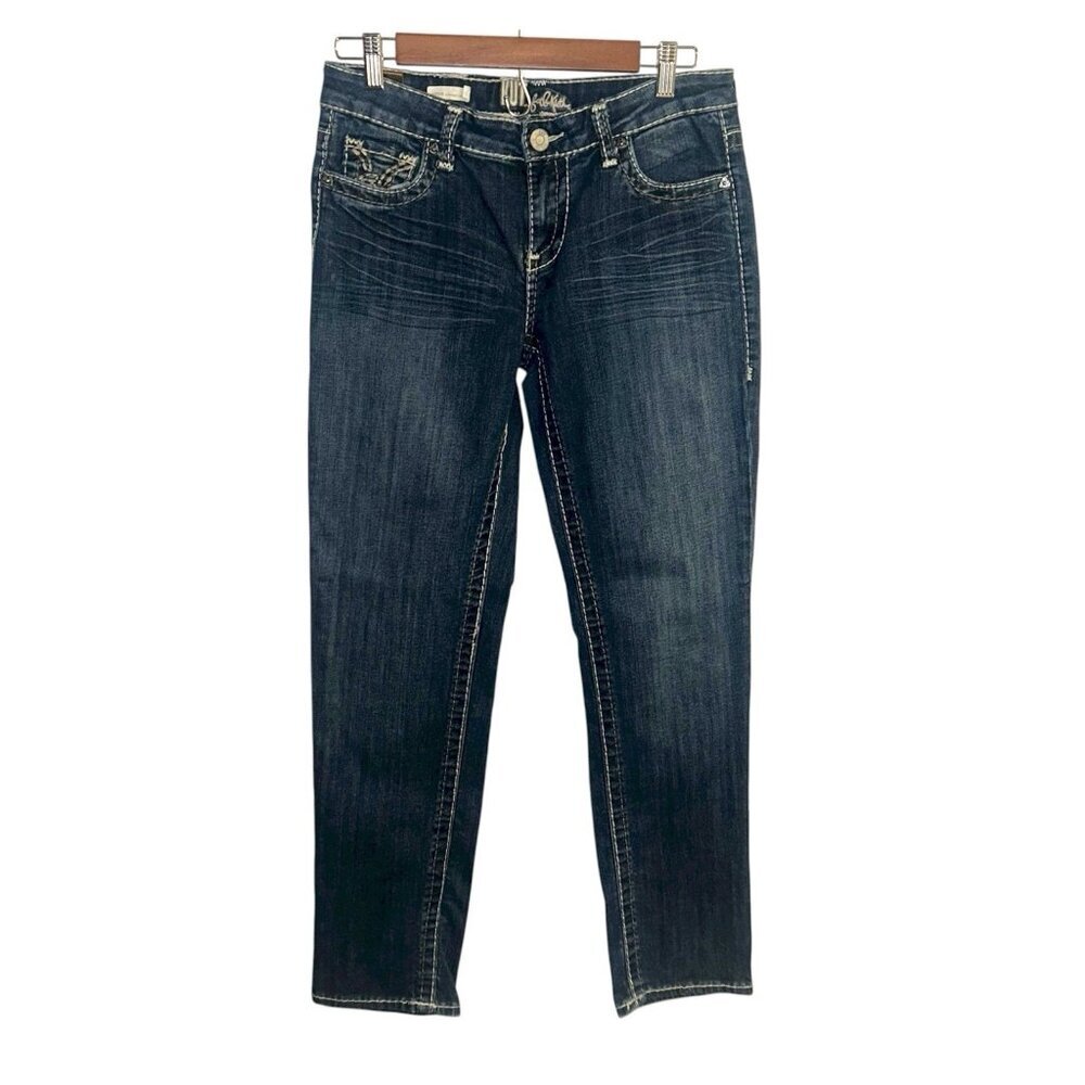 KUT from the Kloth Stevie Straight Leg Dark Blue Classic Denim Jeans Size 6